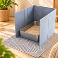 Cat Litter Box Fence – Foldable Litter Tray Surround - TillyPaw