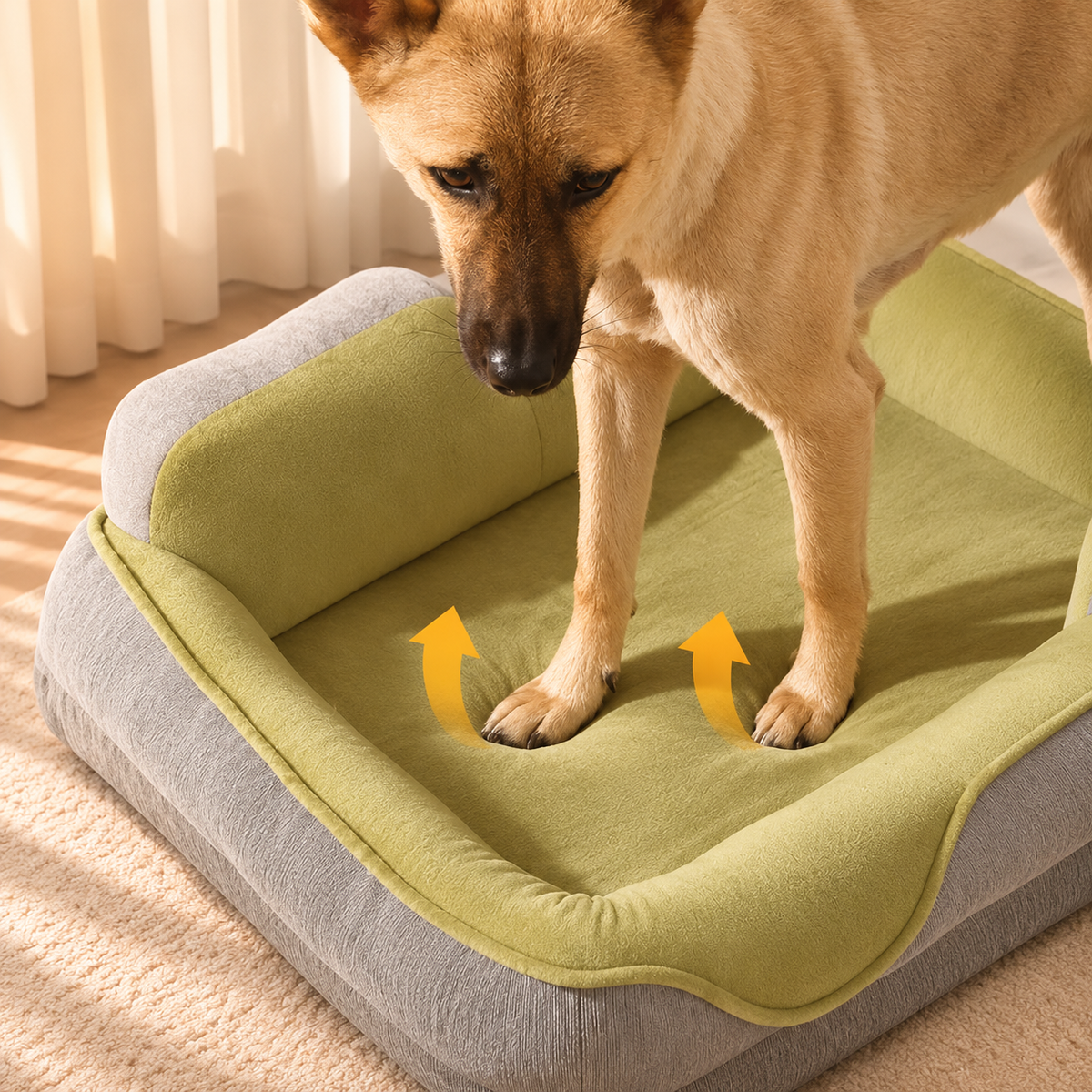 Dog Sofa Bed – Plush Bolster Bed with Soft Sides for Dogs - TillyPaw