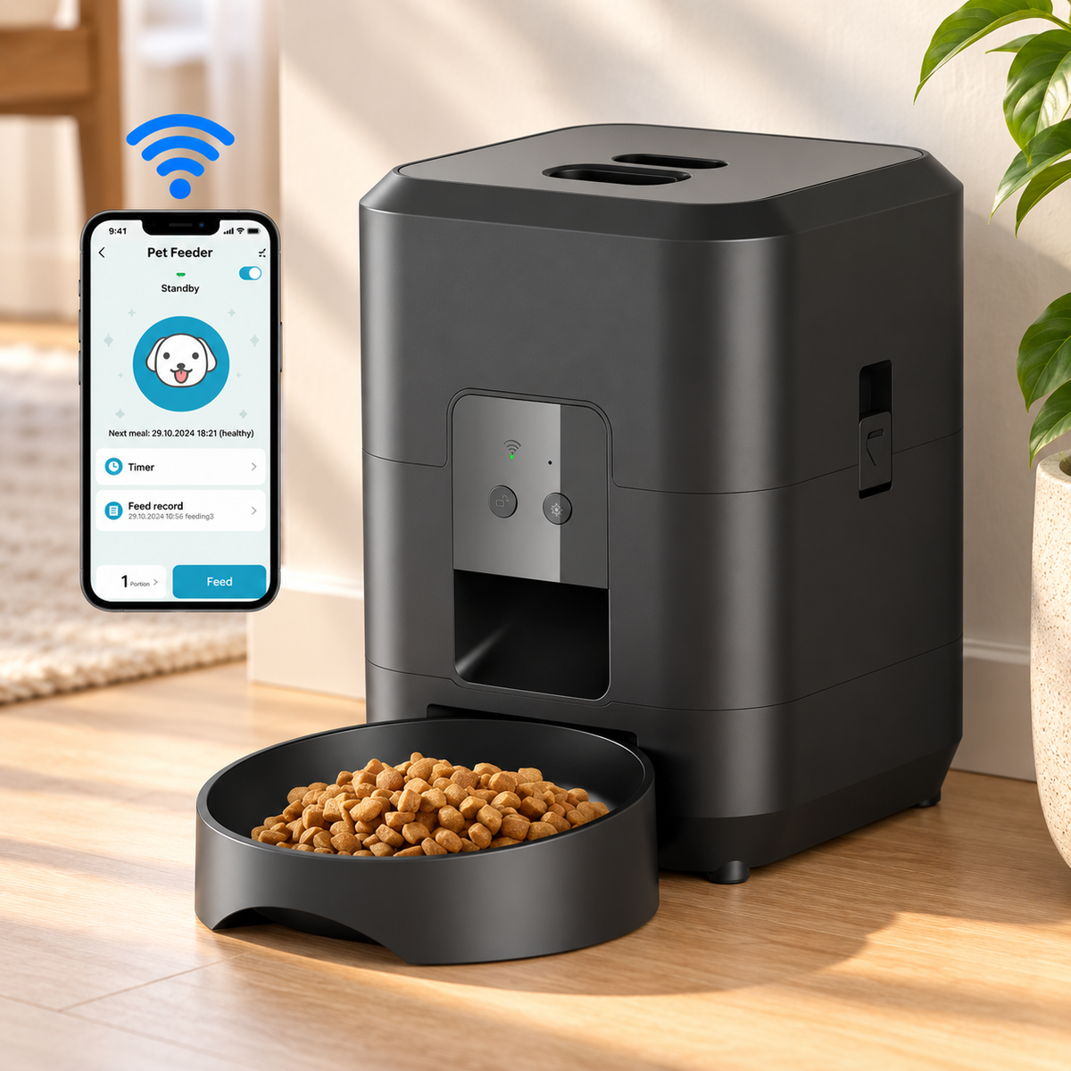 Automatic Pet Feeder – Timed Food Dispenser - TillyPaw