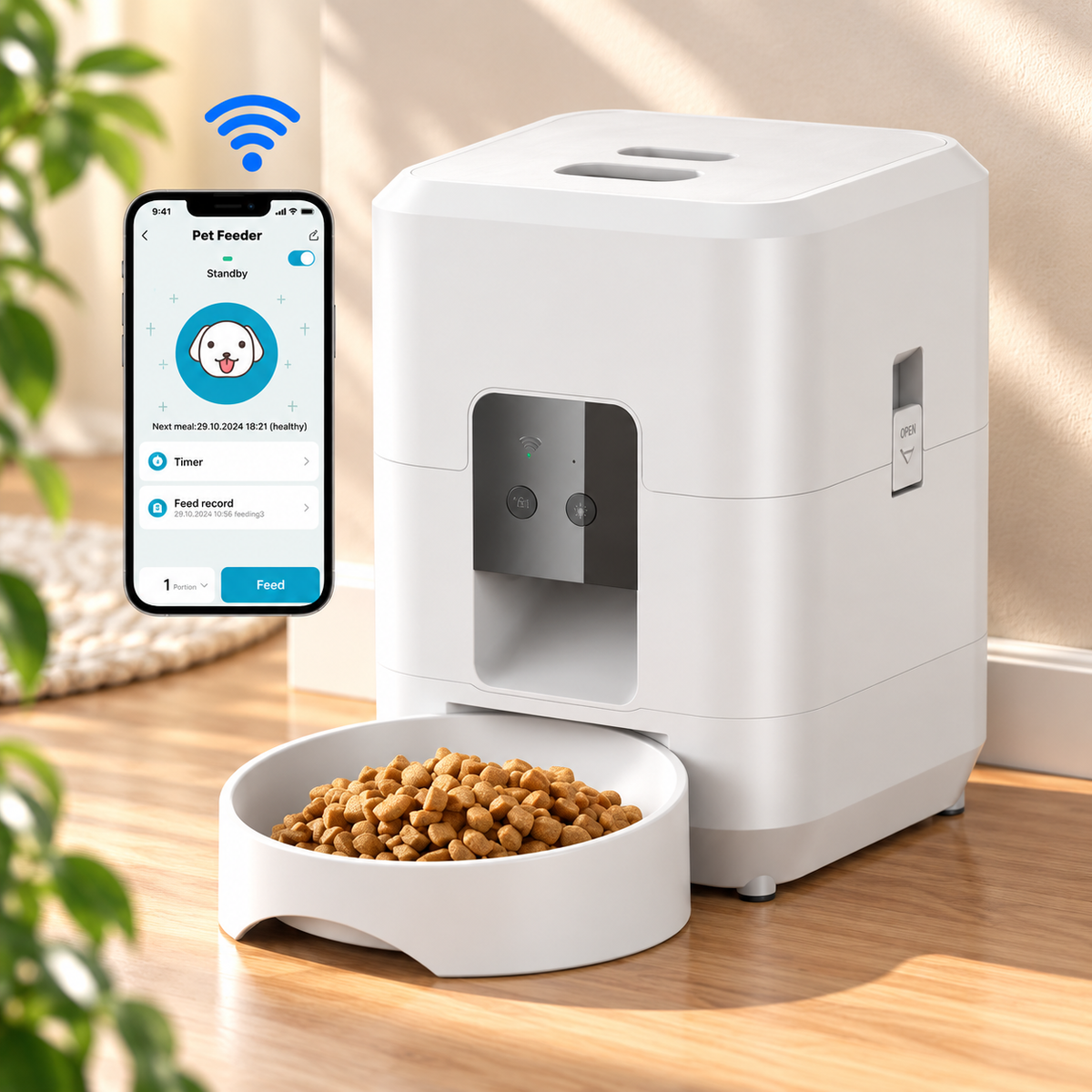 Automatic Pet Feeder – Timed Food Dispenser - TillyPaw