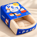 Snack Box Cat Bed – Enclosed Sushi Box Cat Hideout - TillyPaw