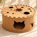 Felt Cat Tunnel Scratcher – Double-Layer Cat Hideout - TillyPaw