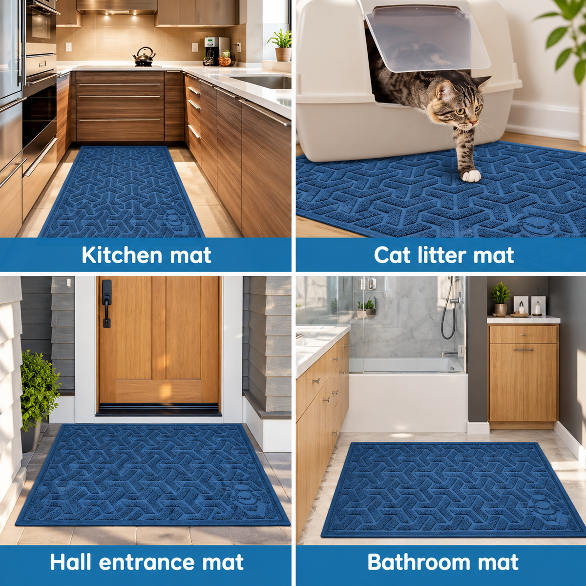 Extra Large Cat Litter Mat – Litter-Trapping - TillyPaw