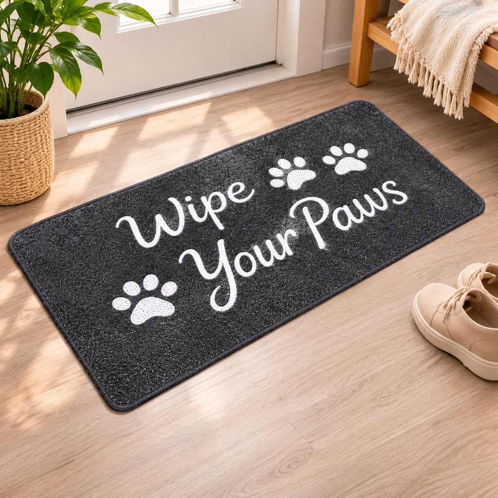 Wipe Your Paws Floor Mat – Thick Washable Runner - TillyPaw