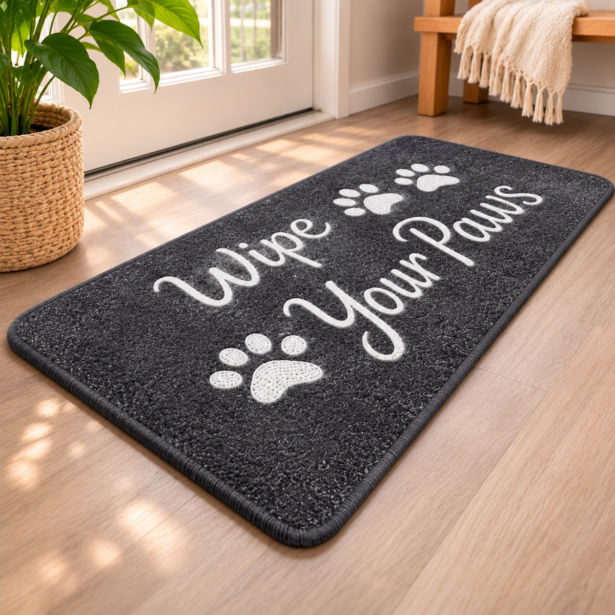 Wipe Your Paws Floor Mat – Thick Washable Runner - TillyPaw